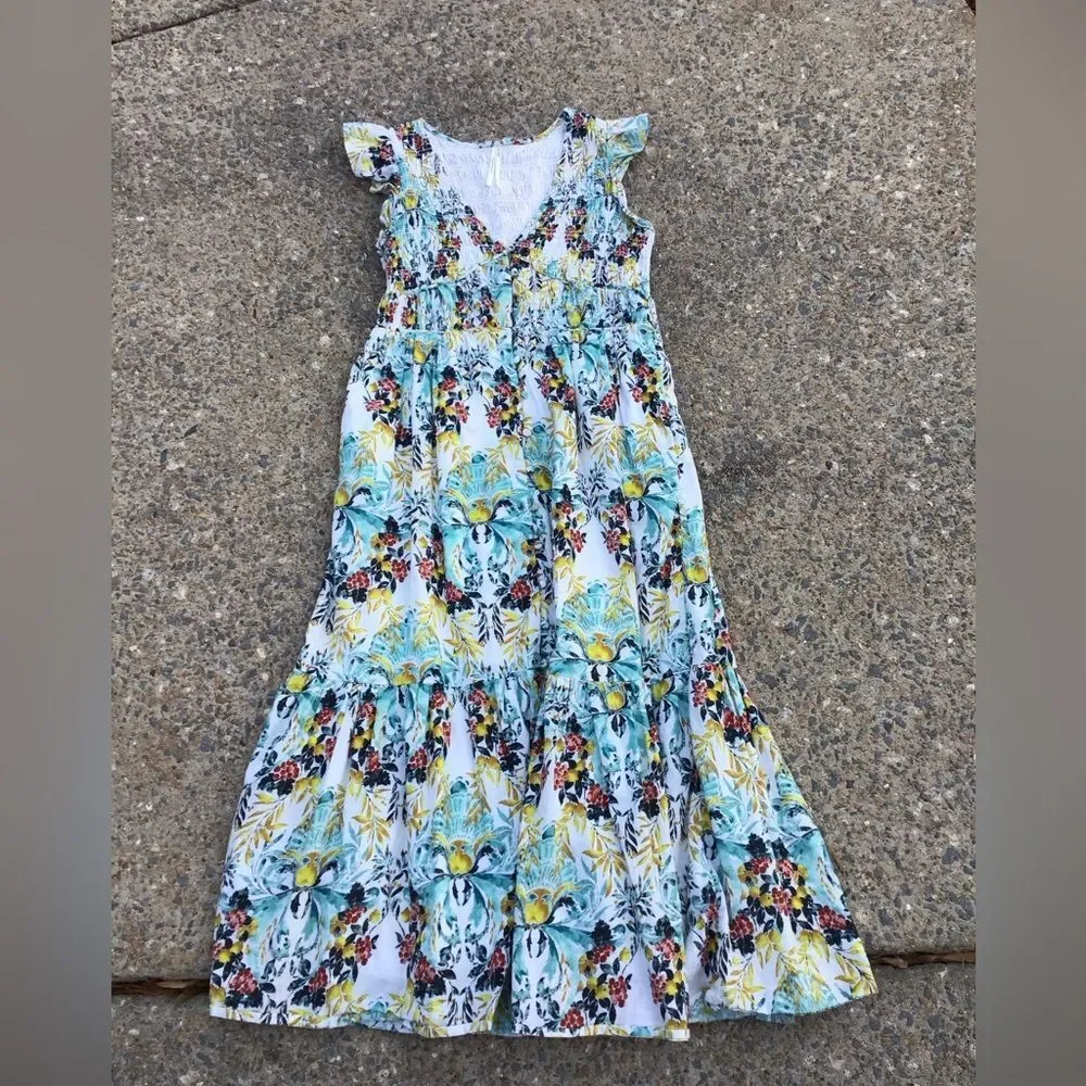 Anthropologie The Peregrine Smock Midi Dress - Picture 5 of 7